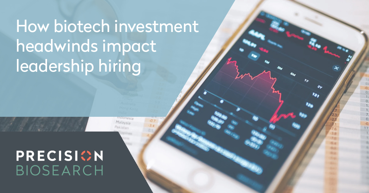 How biotech investment headwinds impact leadership hiring