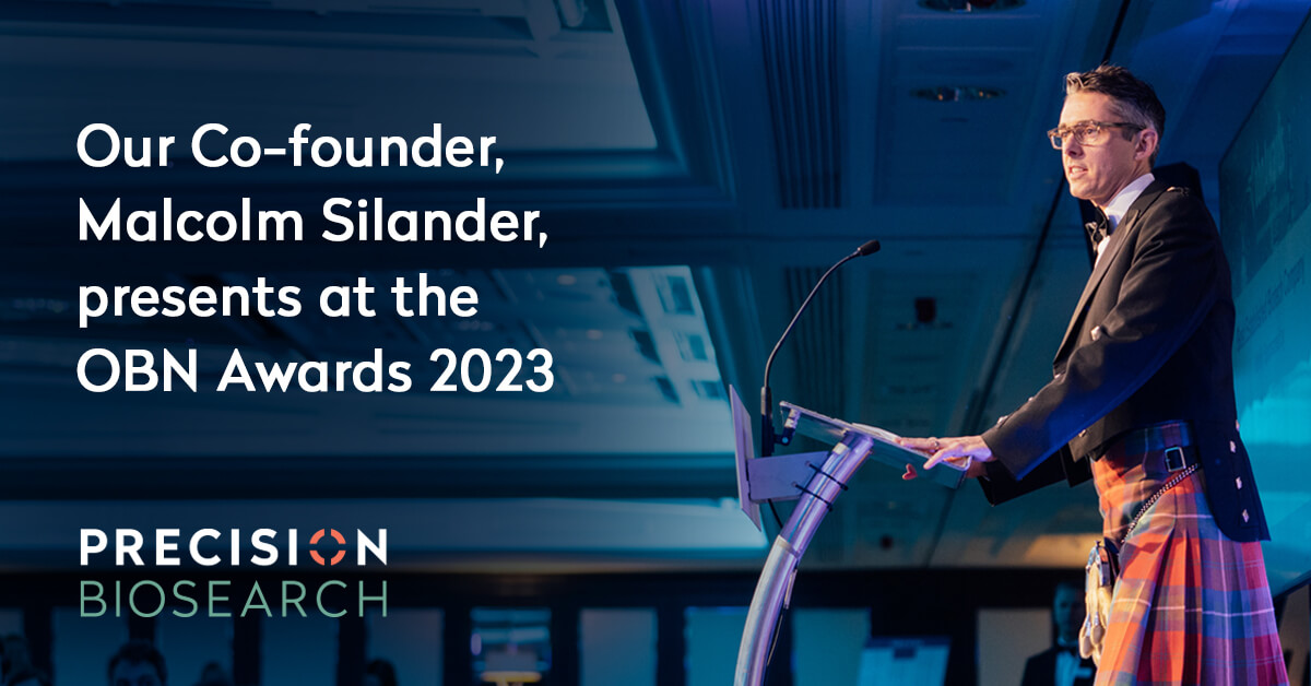 Our Co-founder, Malcolm Silander, presents at the OBN Awards 2023